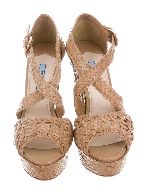 woven prada sandals|sandal prada original.